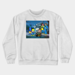 1970s Saturdays Morning Superhero Cartoon Crewneck Sweatshirt